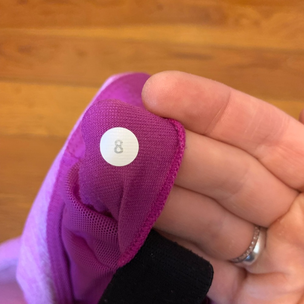 Lululemon Push Your Limits Tank Heathered Ultra Violet / Black Size 8 - Picture 5 of 5